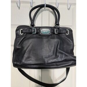 Michael Kors Women's Hamilton Medium‎ Satchel Black Bag